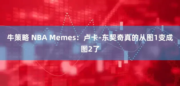 牛策略 NBA Memes：卢卡-东契奇真的从图1变成图2了