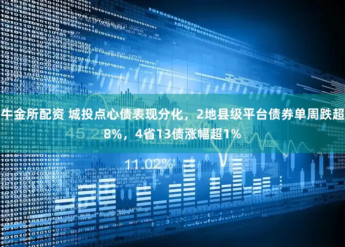 牛金所配资 城投点心债表现分化，2地县级平台债券单周跌超8%，4省13债涨幅超1%